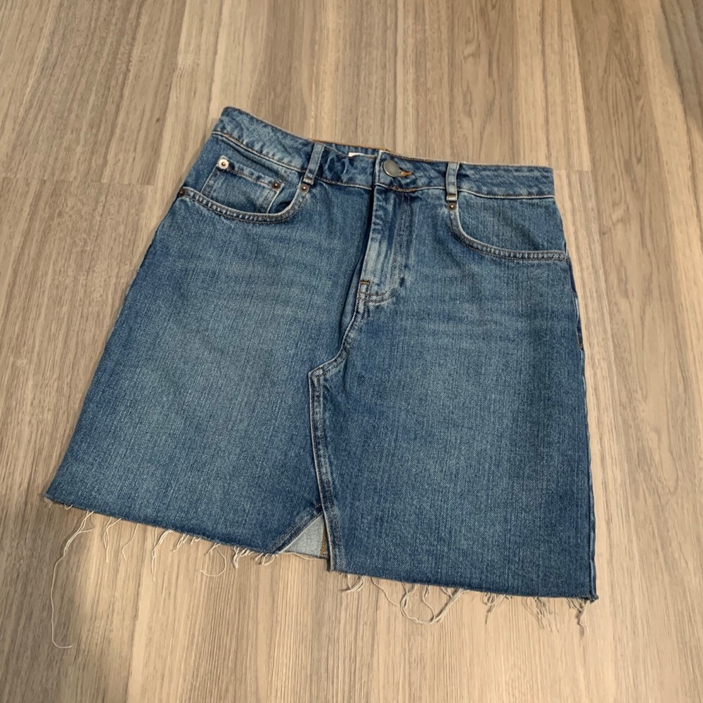 Asos denim mini skirt